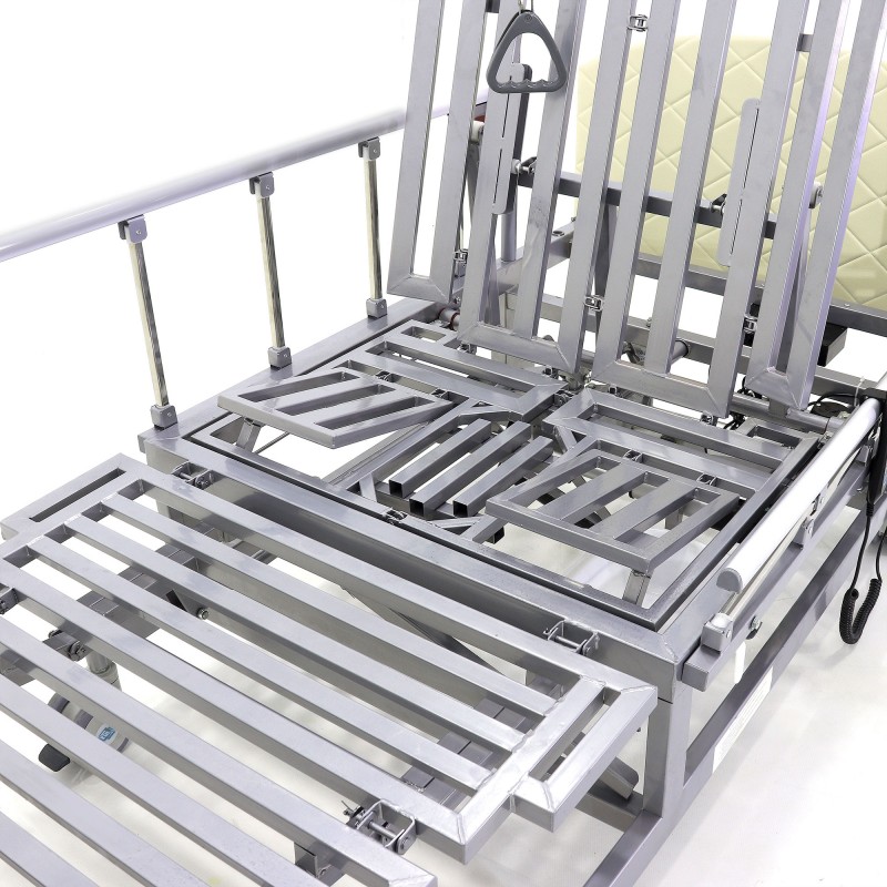 Кровать электрическая Med-Mos DB-11А (МЕ-5228Н-00) белый стандарт с боковым переворачиванием, туалетным устройством и функцией «кардиокресло»