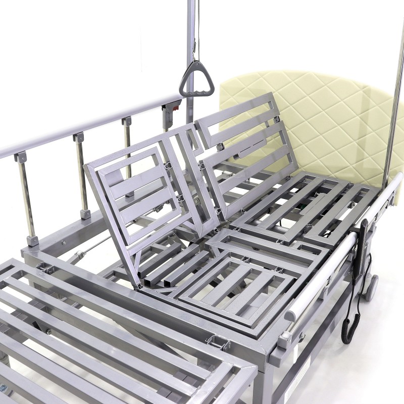 Кровать электрическая Med-Mos DB-11А (МЕ-5228Н-00) белый стандарт с боковым переворачиванием, туалетным устройством и функцией «кардиокресло»