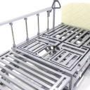 Кровать электрическая Med-Mos DB-11А (МЕ-5228Н-00) белый стандарт с боковым переворачиванием, туалетным устройством и функцией «кардиокресло»