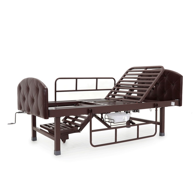 Кровать механическая Med-Mos E-49 (MM-2120Н-10) темный премиум