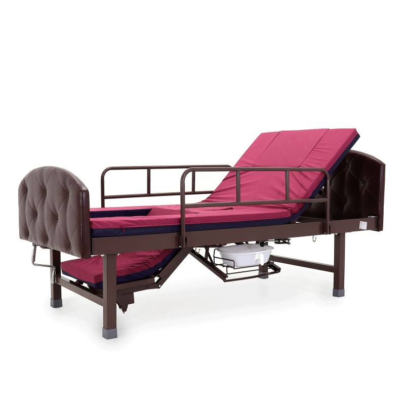 Кровать механическая Med-Mos E-49 (MM-2120Н-10) темный стандарт