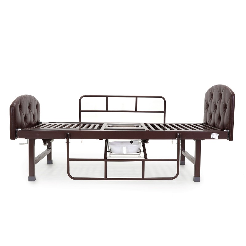 Кровать механическая Med-Mos E-49 (MM-2120Н-10) темный стандарт