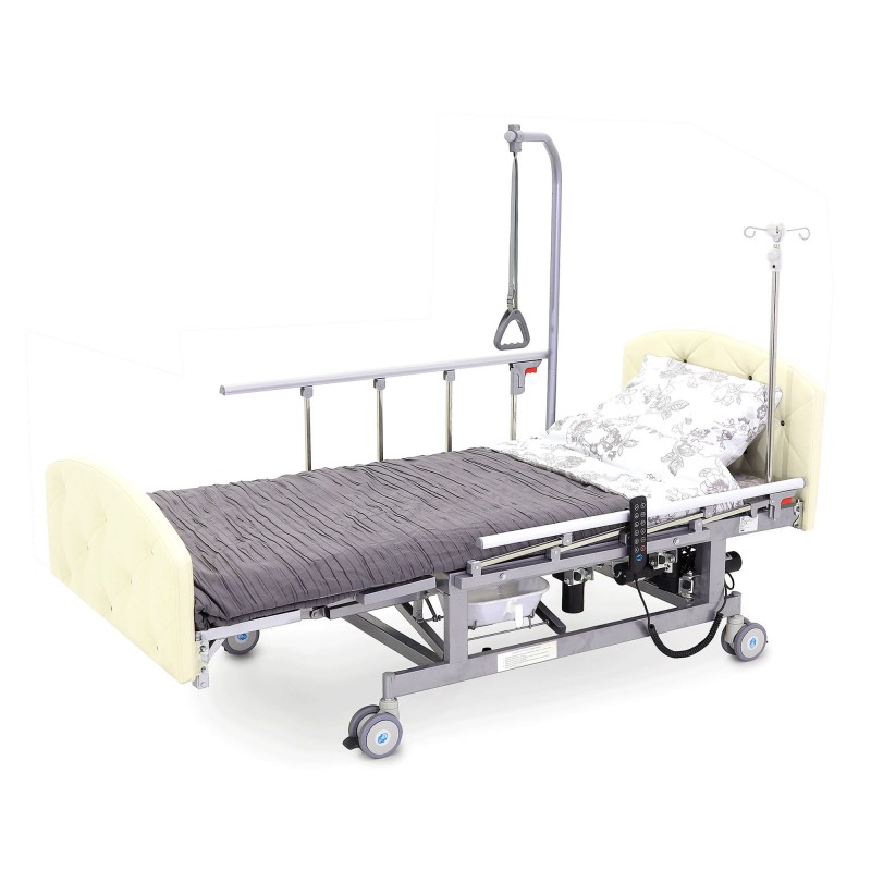 Кровать электрическая Med-Mos DB-11А (МЕ-5228Н-00)  светлый премиум с боковым переворачиванием, туалетным устройством и функцией «кардиокресло» Кровать электрическая Med-Mos DB-11А (МЕ-5228Н-00)  светлый премиум с боковым переворачиванием, туалетным устройством и функцией «кардиокресло»