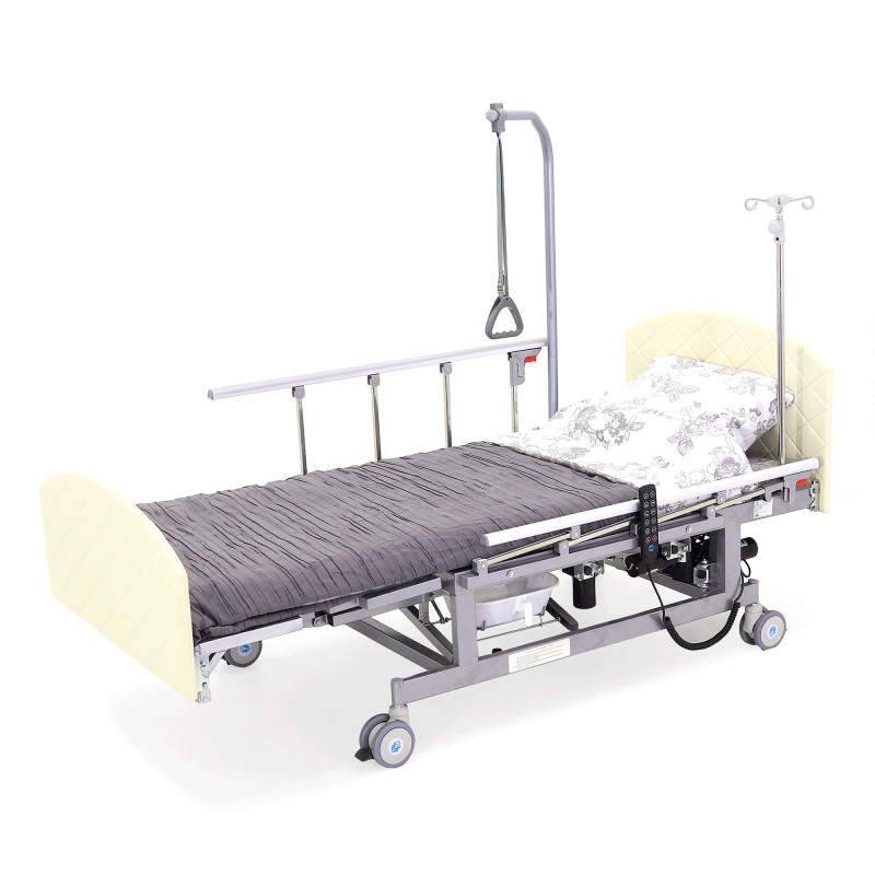 Кровать электрическая Med-Mos DB-11А (МЕ-5228Н-00)  светлый премиум с боковым переворачиванием, туалетным устройством и функцией «кардиокресло» Кровать электрическая Med-Mos DB-11А (МЕ-5228Н-00)  светлый премиум с боковым переворачиванием, туалетным устройством и функцией «кардиокресло»