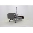 Кровать электрическая Med-Mos DB-11А (МЕ-5228Н-00)  темный премиум с боковым переворачиванием, туалетным устройством и функцией «кардиокресло»