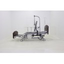 Кровать электрическая Med-Mos DB-11А (МЕ-5228Н-00)  темный премиум с боковым переворачиванием, туалетным устройством и функцией «кардиокресло»