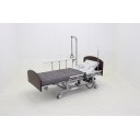 Кровать электрическая Med-Mos DB-11А (МЕ-5228Н-00)) темный стандарт с боковым переворачиванием, туалетным устройством и функцией «кардиокресло»