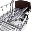 Кровать электрическая Med-Mos DB-11А (МЕ-5228Н-00)) темный стандарт с боковым переворачиванием, туалетным устройством и функцией «кардиокресло»