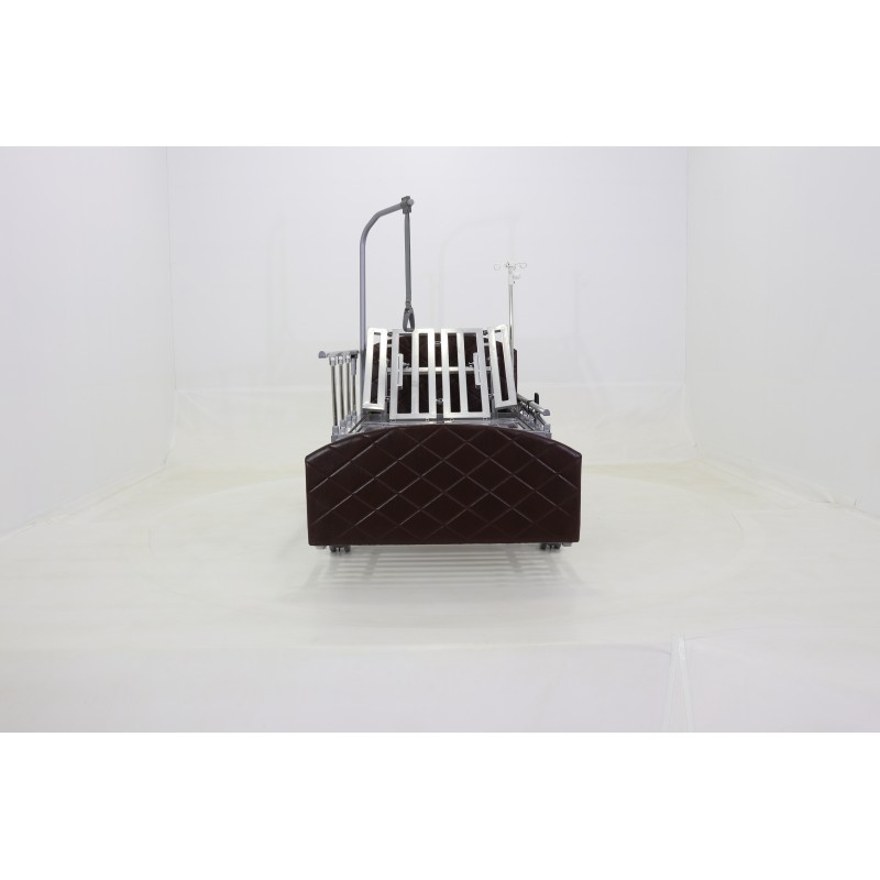 Кровать электрическая Med-Mos DB-11А (МЕ-5228Н-00)) темный стандарт с боковым переворачиванием, туалетным устройством и функцией «кардиокресло»