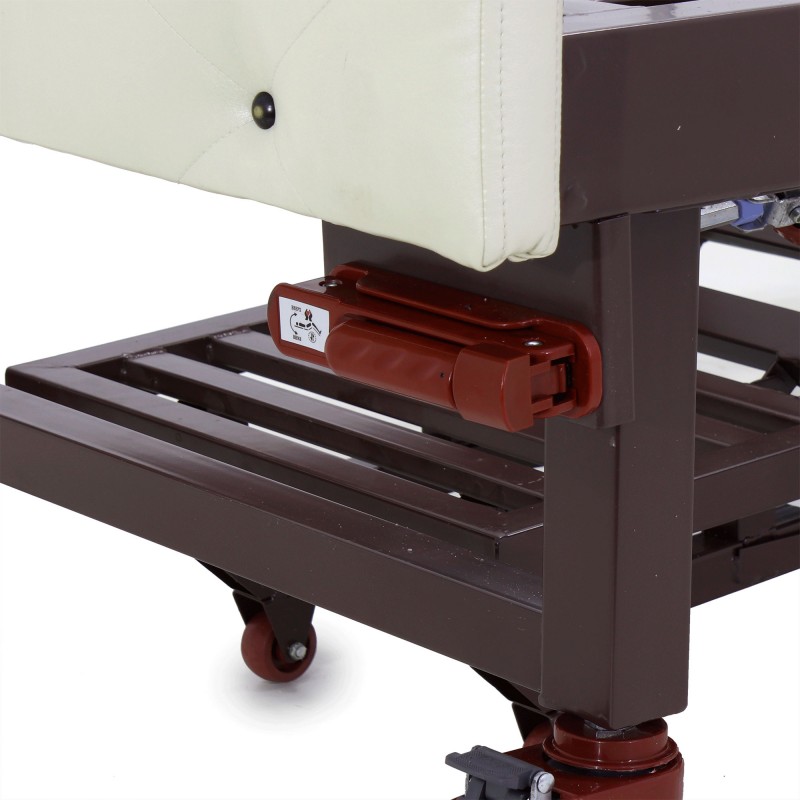 Кровать механическая Med-Mos YG-6 (MM-2124Н-11) ,белый премиум с туалетным устройством и функцией «кардиокресло»