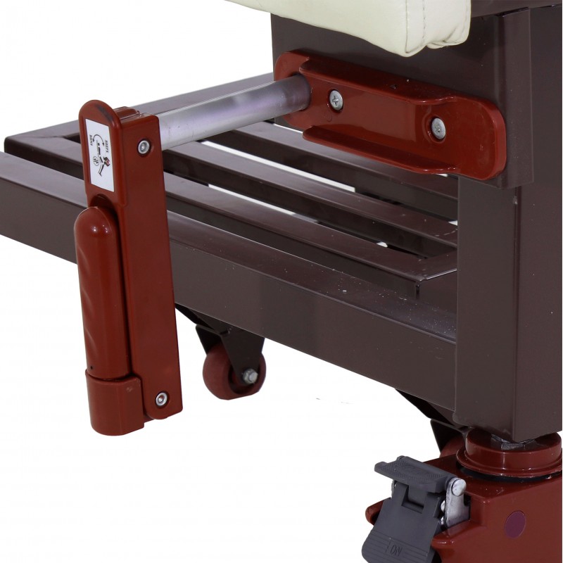 Кровать механическая Med-Mos YG-6 (MM-2124Н-11) ,белый премиум с туалетным устройством и функцией «кардиокресло»