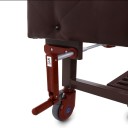 Кровать механическая Med-Mos YG-6 (MM-2124Н-11) ,темный премиум с туалетным устройством и функцией «кардиокресло»