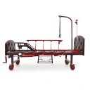 Кровать механическая Med-Mos YG-6 (MM-2124Н-11) ,темный премиум с туалетным устройством и функцией «кардиокресло»