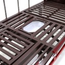 Кровать механическая Med-Mos YG-6 (MM-2124Н-11) ,темный премиум с туалетным устройством и функцией «кардиокресло»