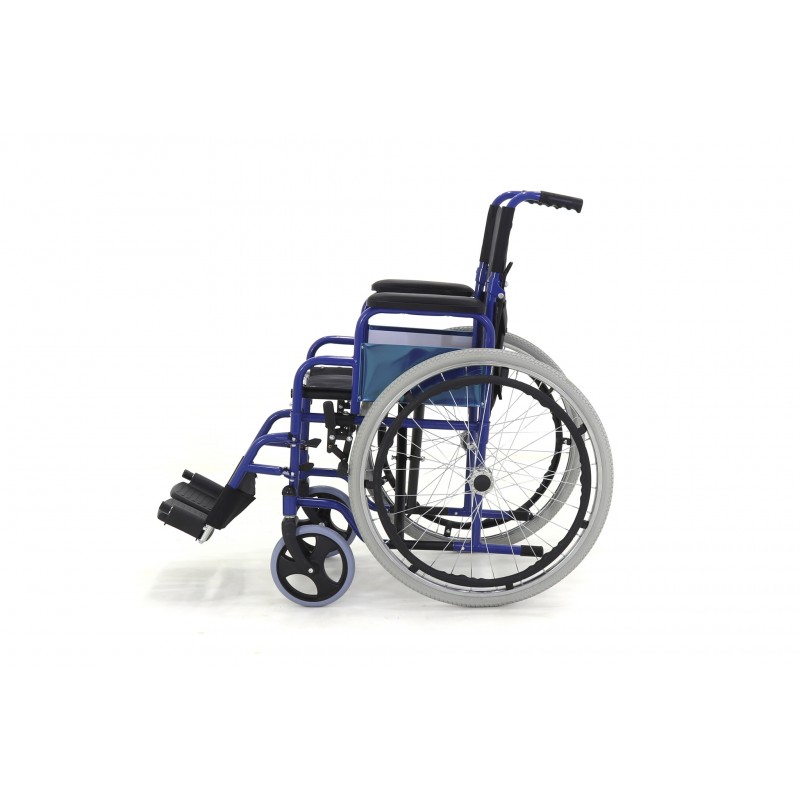 Кресло-коляска механическая Med-Mos FS909 (46 см)СТАЛЬ