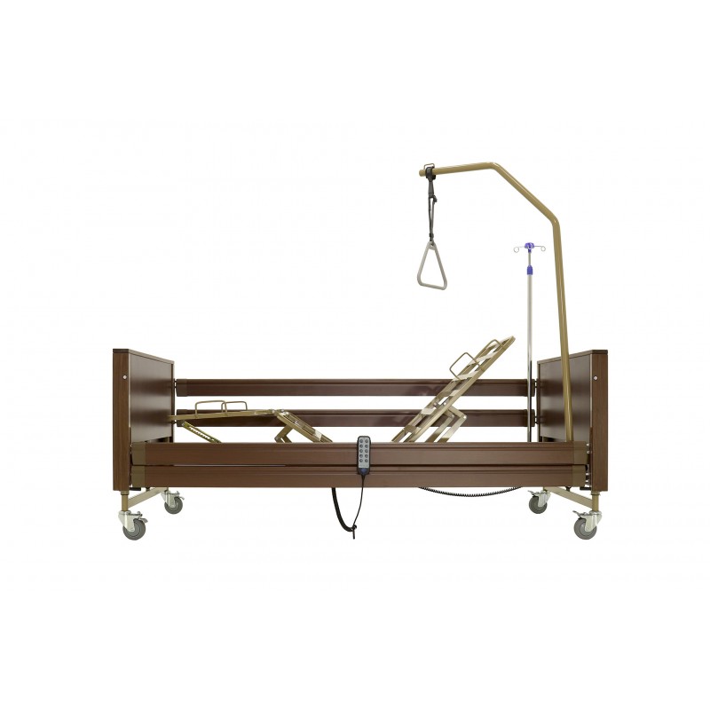 Кровать электрическая Med-Mos YG-1 (ЛДСП коричневый) с металлическими ламелями