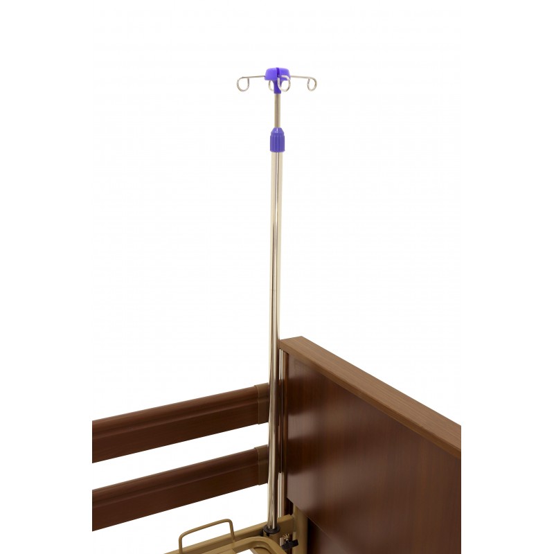 Кровать электрическая Med-Mos YG-1 (ЛДСП коричневый) с деревянными ламелями