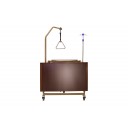 Кровать электрическая Med-Mos YG-1 (ЛДСП коричневый) с деревянными ламелями