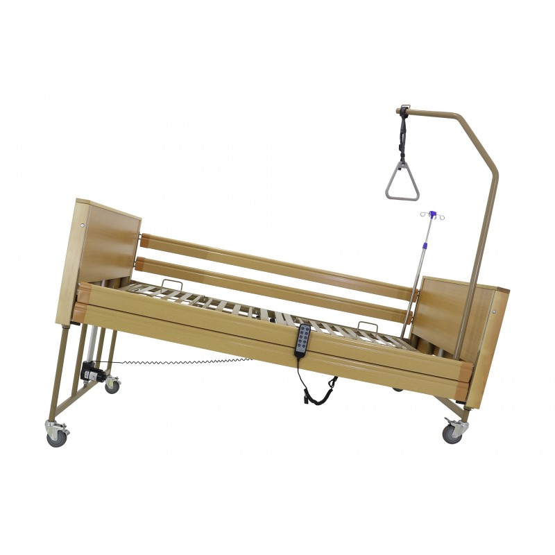 Кровать электрическая Med-Mos YG-1 (ЛДСП светлое дерево) ширина ложемента 120 см