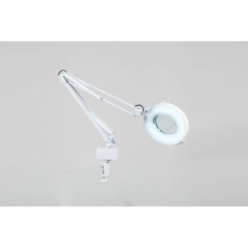 Лампа-лупа на струбцине SD-2021Т кольцевая