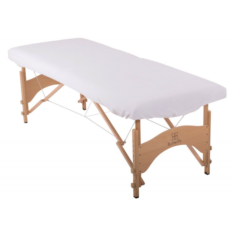 Махровый чехол на кушетку с бортиками Terlion 190х70, махра Стрейч