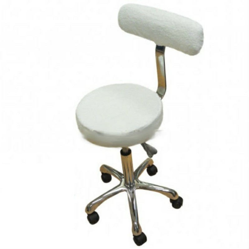 Чехол на стул косметолога круглый со спинкой Terlion махра стрейч Чехол на стул косметолога круглый со спинкой Terlion махра стрейч