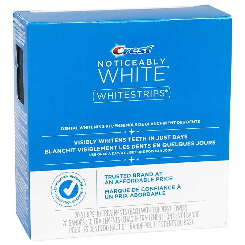 CREST WHITESTRIPS NOTICEABLY WHITE CREST WHITESTRIPS NOTICEABLY WHITE
