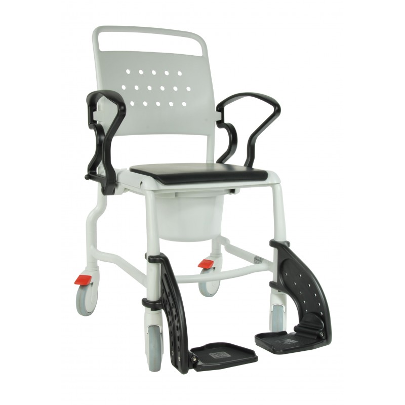 Кресло-стул с санитарным оснащением Rebotec Bonn серый/черный