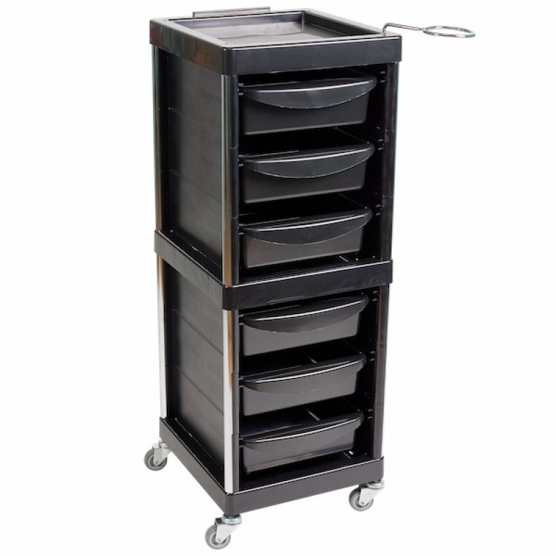 Тележка парикмахерская Procolors ГРАНД черного цвета